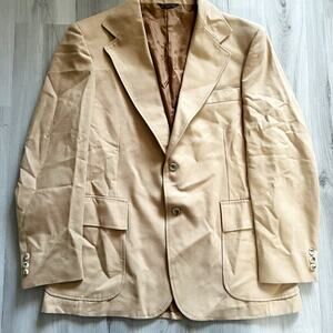 VNTG Levi's Panatela Jacket Mens 44R Beige Western Sportswear 2 Button SportCoat